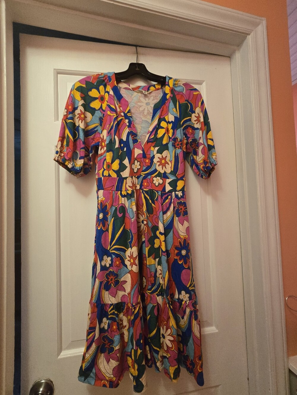 Boden Vibrant Multicolor Floral Dress